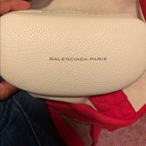 Balenciaga Paris green sunglasses